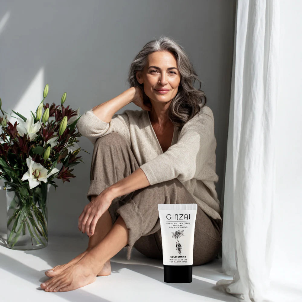 Crema facial antiedad 3 en 1 con ginseng 